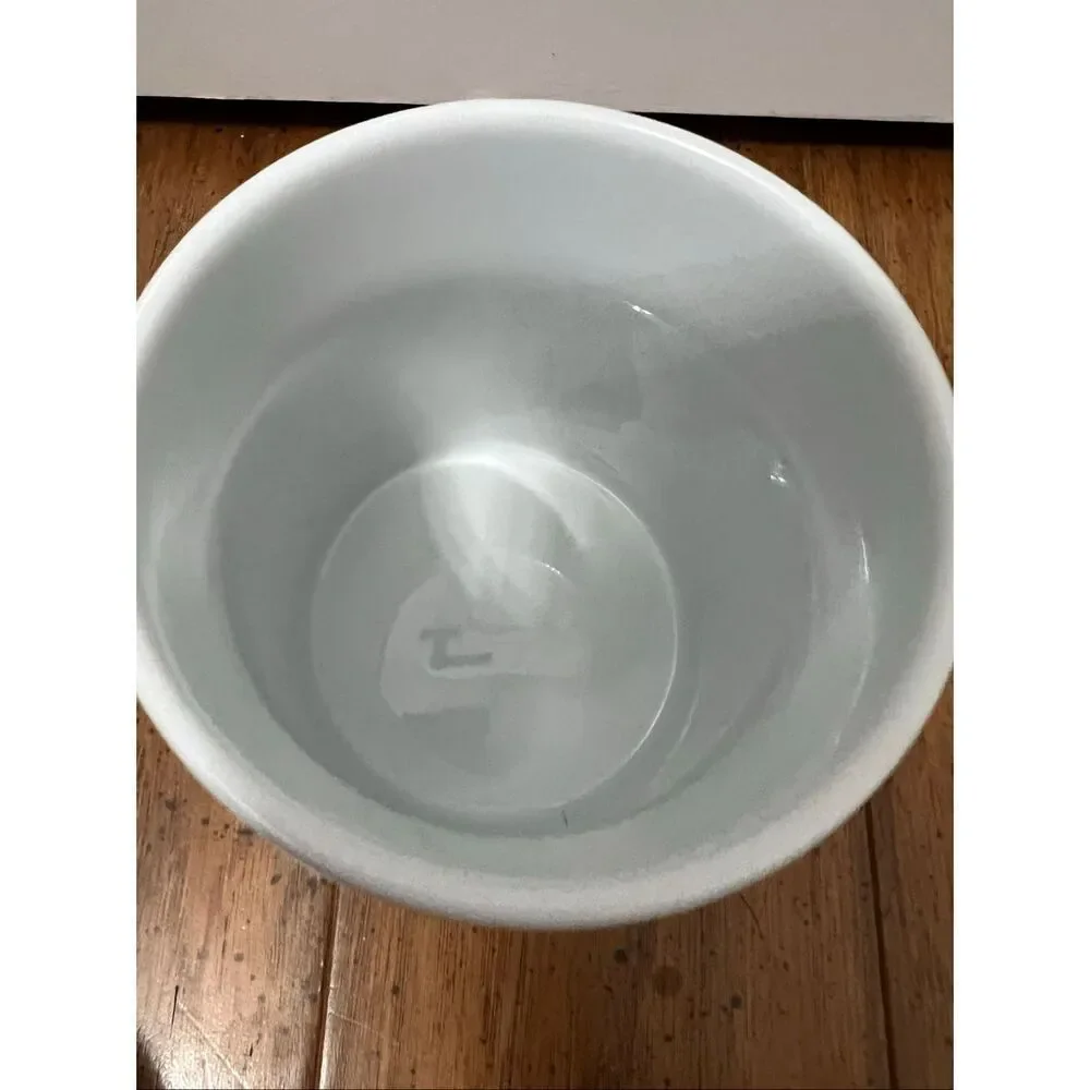 Crate & Barrel ceramic cat treat canister